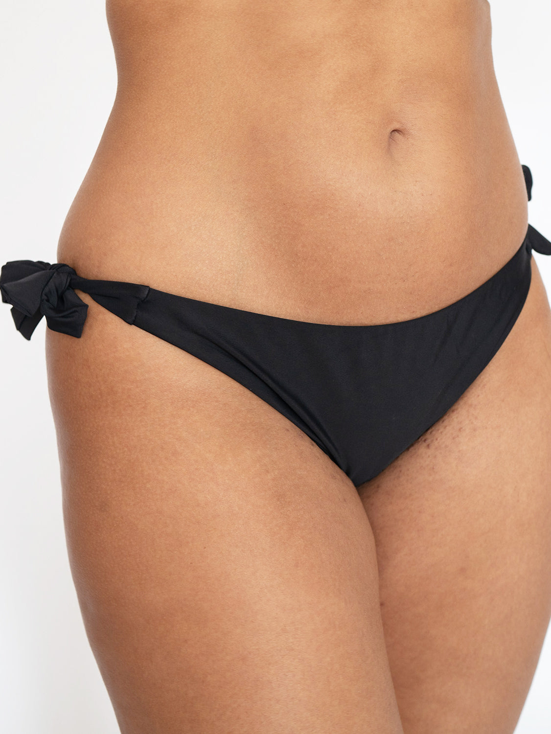 Tie Side Bikini Bottoms Classic Black – Core Swim