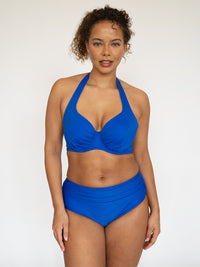 High Waisted Bikini Bottoms Santorini Blue