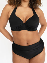 Signature DD+ Halter Neck Bikini Top Black