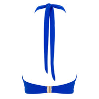 DD+ Halter Neck Bikini Top Santorini Blue