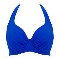DD+ Halter Neck Bikini Top Santorini Blue