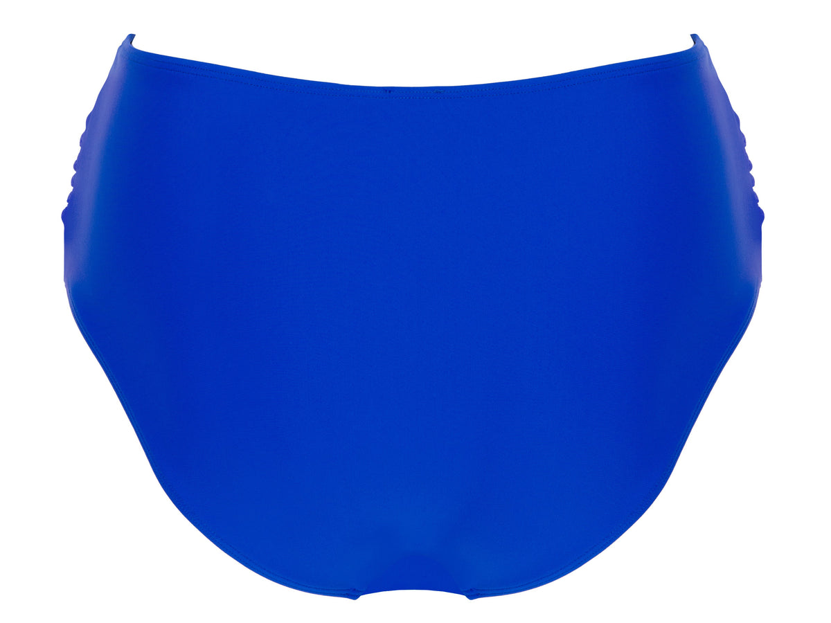 High Waisted Bikini Bottoms Santorini Blue
