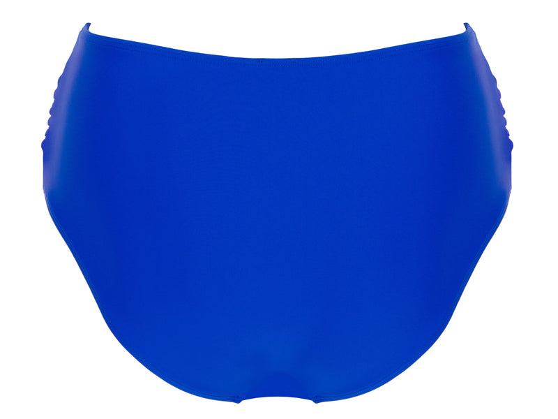High Waisted Bikini Bottoms Santorini Blue