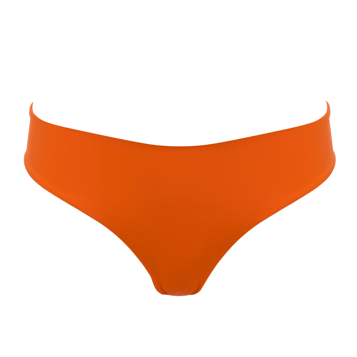 Mid Rise Bikini Bottoms Papaya Orange