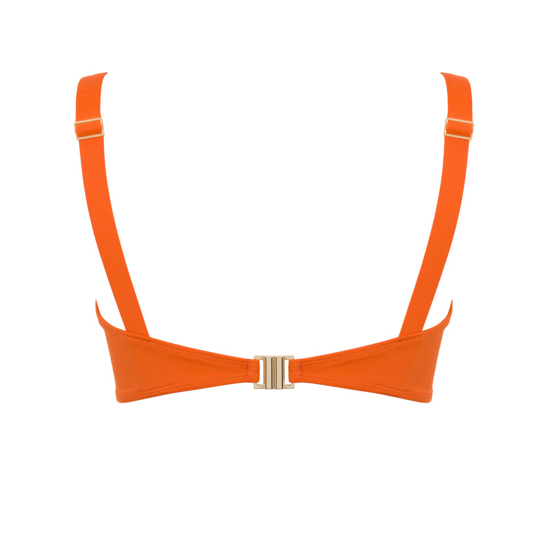 Full Cup DD+ Bikini Top Papaya Orange
