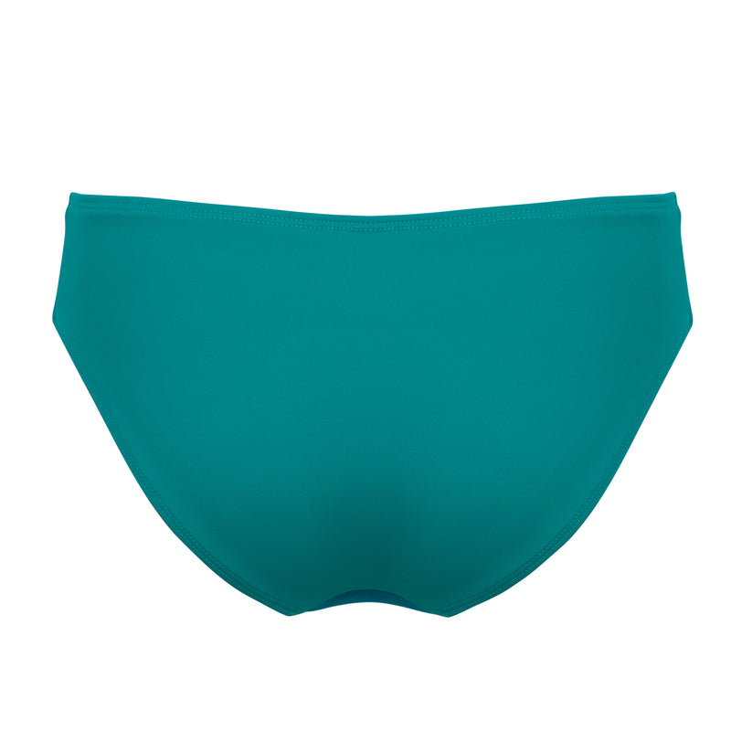 Mid Rise Bikini Bottoms Teal Blue
