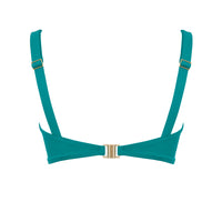 Full Cup DD+ Bikini Top Teal Blue