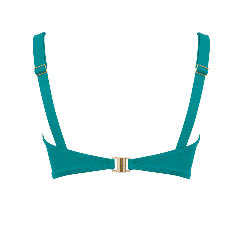 Full Cup DD+ Bikini Top Teal Blue