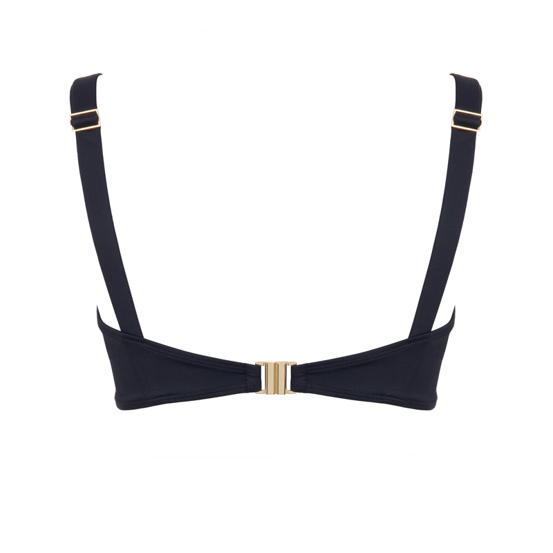 Full Cup DD+ Bikini Top Black