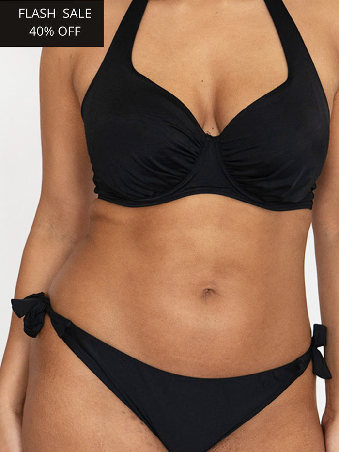 Tie Side Bikini Bottoms Classic Black