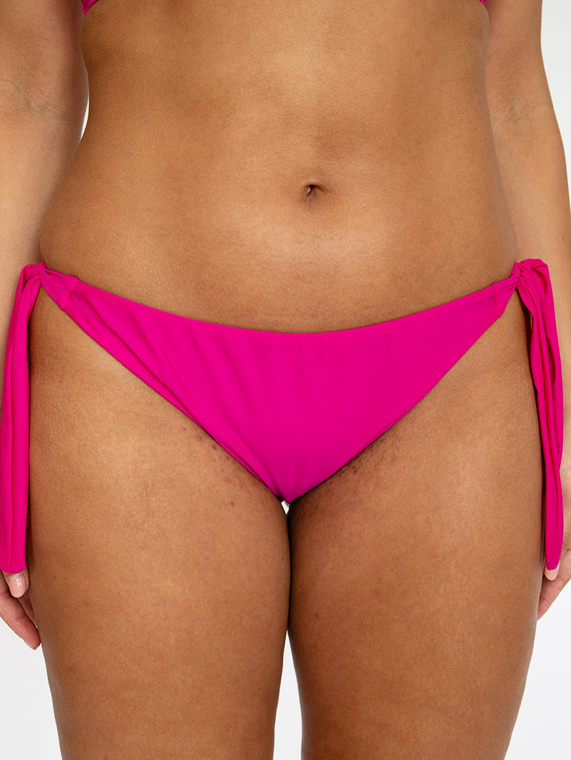Tie Side Bikini Bottoms Hot Pink