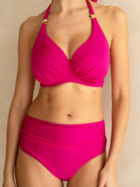 High Waisted Bikini Bottoms Pink