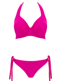 DD+ Halter Neck Bikini Set Pink