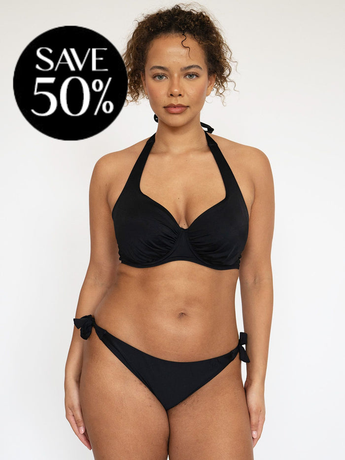 Tie Side Bikini Bottoms Classic Black